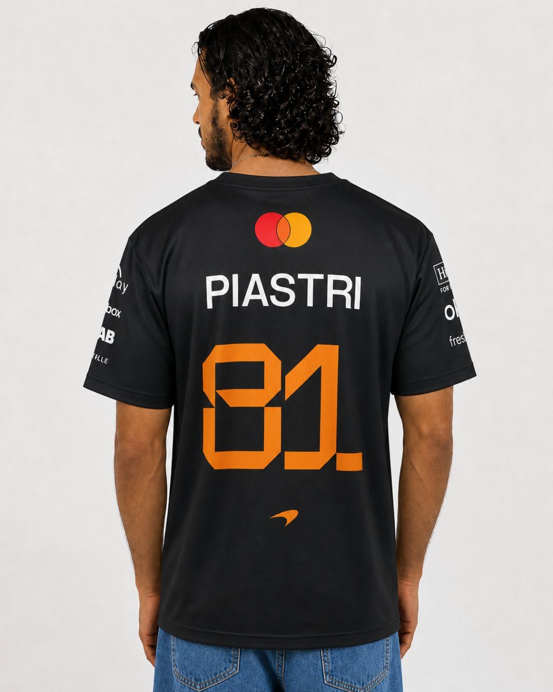 Camiseta Oscar Piastri Mclaren F1 2026 Algodão