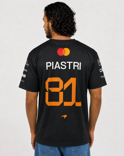 Camiseta Oscar Piastri Mclaren F1 2026 Algodão