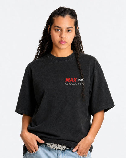 Camiseta Oversized Verstappen Coleção Silhouette Pilots - Preta