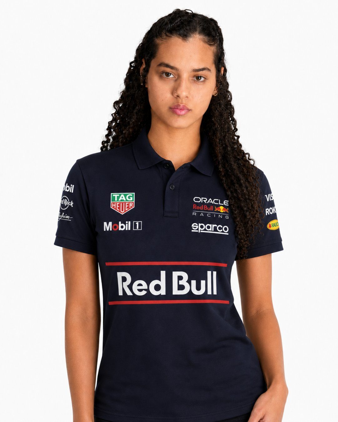 Camiseta Polo Red Bull Equipe Azul Marinho 2025