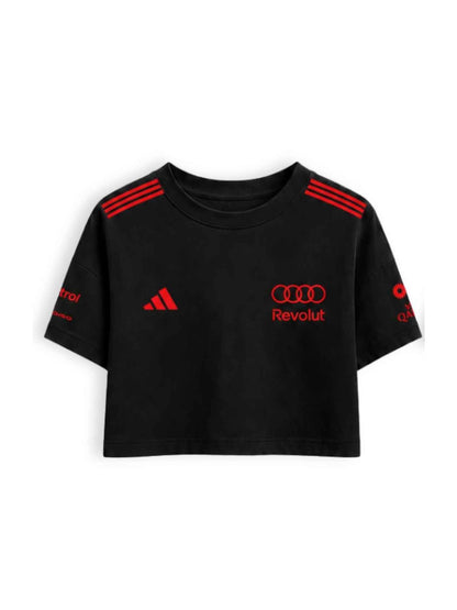 Cropped F1 Audi Gabriel Bortoleto Red & Black 2026 Preto