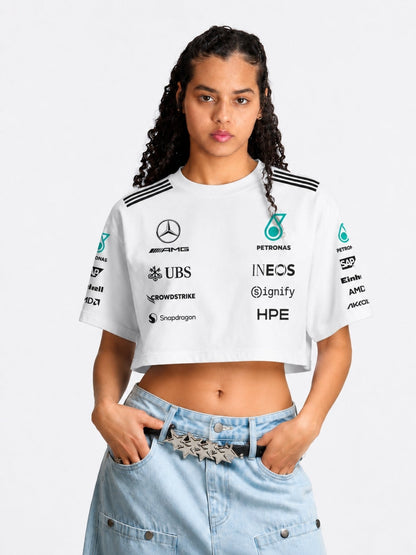 Cropped F1 Mercedes AMG Petronas 2026 Branco