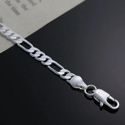 925 Silver Italy Bracelet with 4mm Zirconia