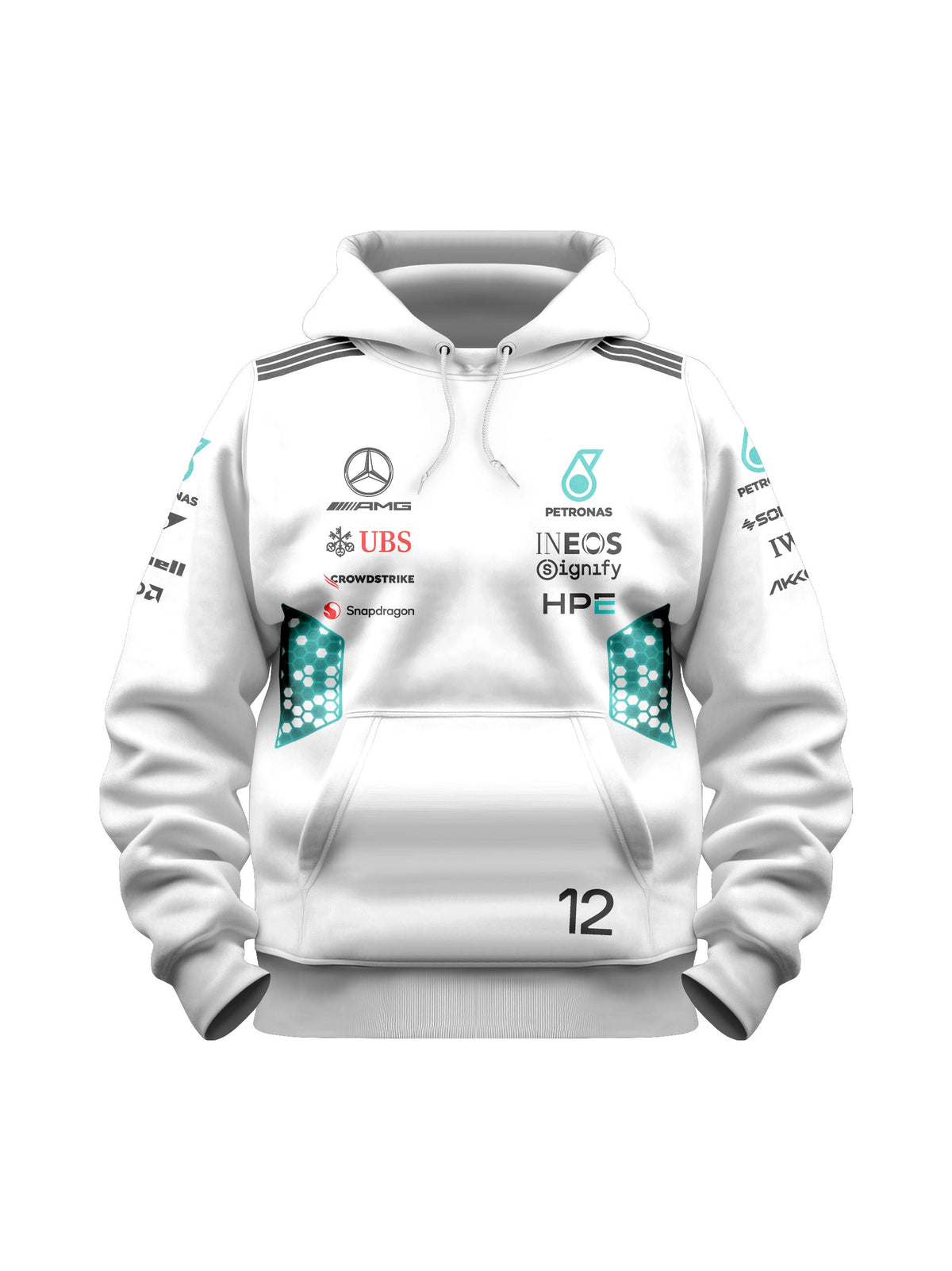 Moletom Canguru Kimi Antonelli Mercedes AMG 2026 Branco