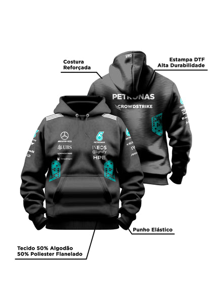 Moletom Canguru Mercedes AMG 2026 Preto