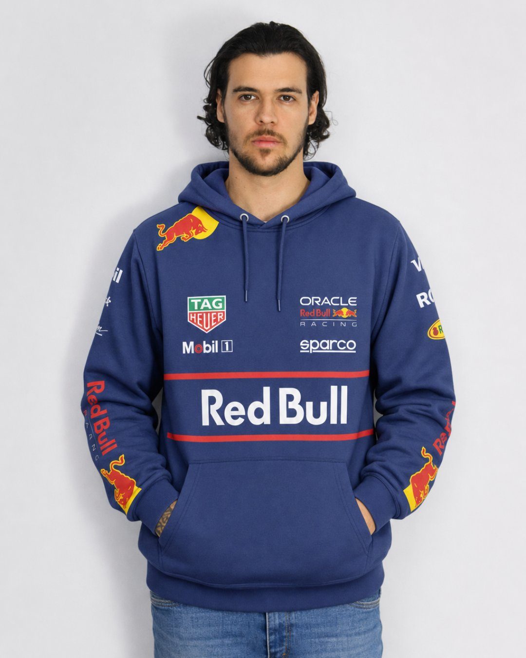 Moletom Canguru Red Bull 2025 Azul Marinho