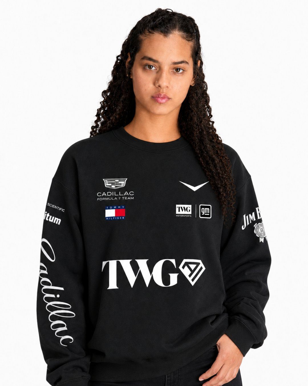 Moletom Careca Cadillac F1 Equipe Preto