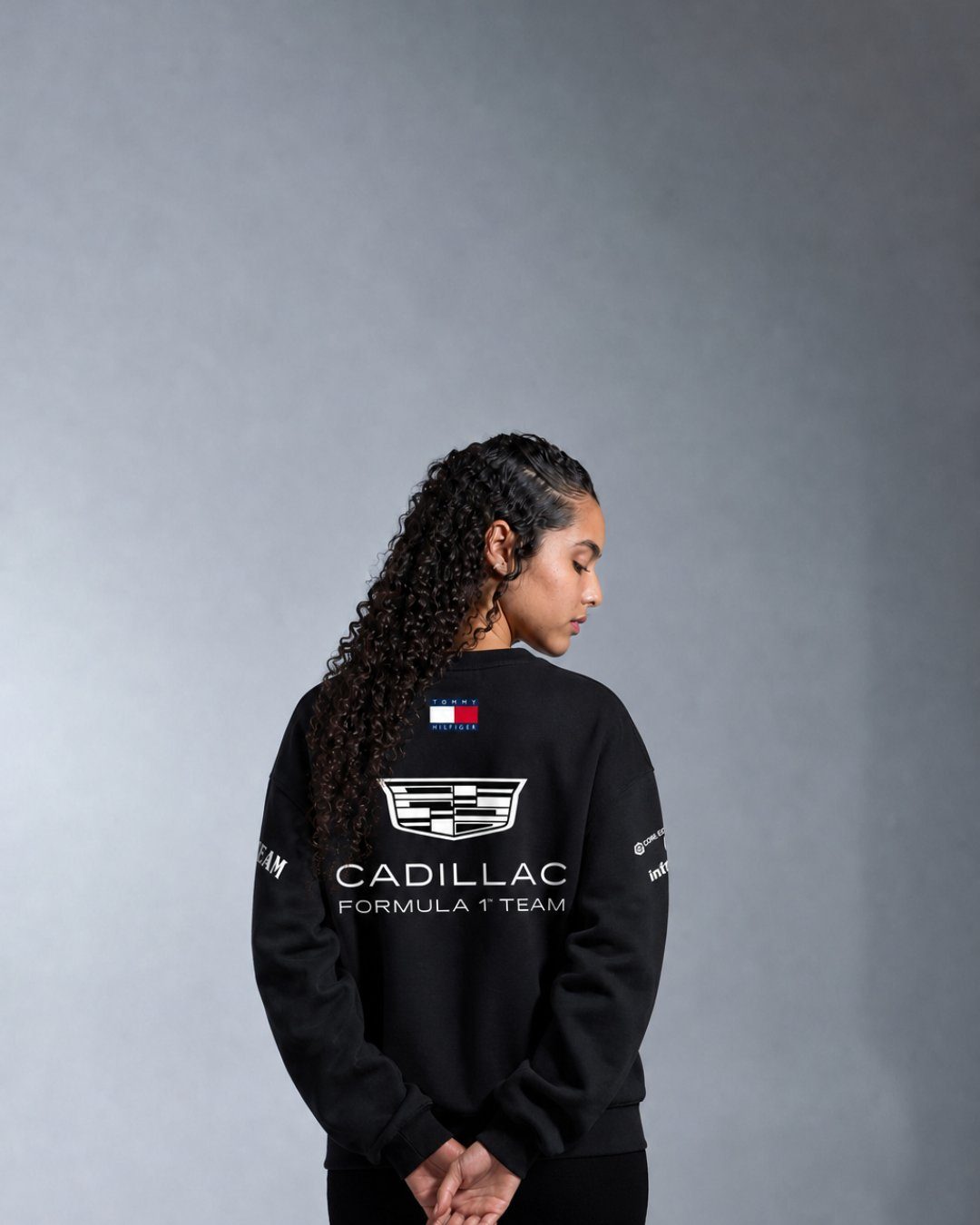 Moletom Careca Cadillac F1 Equipe Preto
