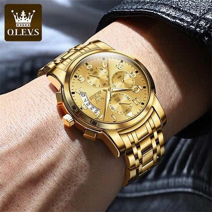 OLEVS fine gold watch - Stainless steel (Limited edition)