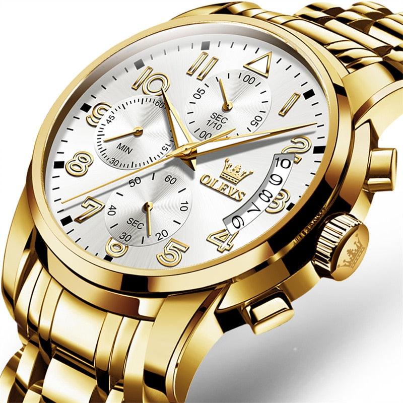 OLEVS fine gold watch - Stainless steel (Limited edition)